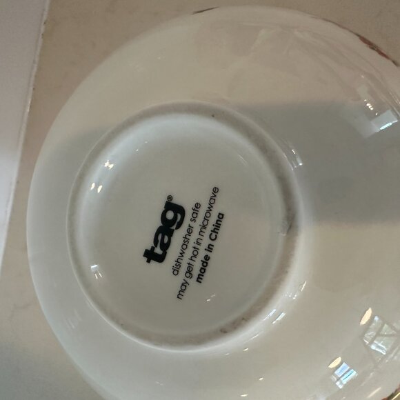 Springtime Floral (Red, Yellow, Pink) Cereal Bowl 5.3" by Tag Retired Design - Picture 4 of 4